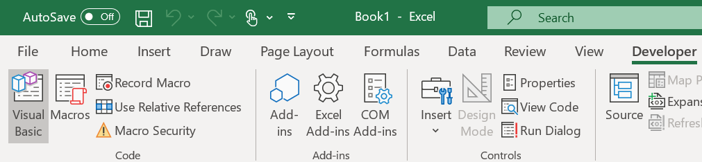 accessing vba