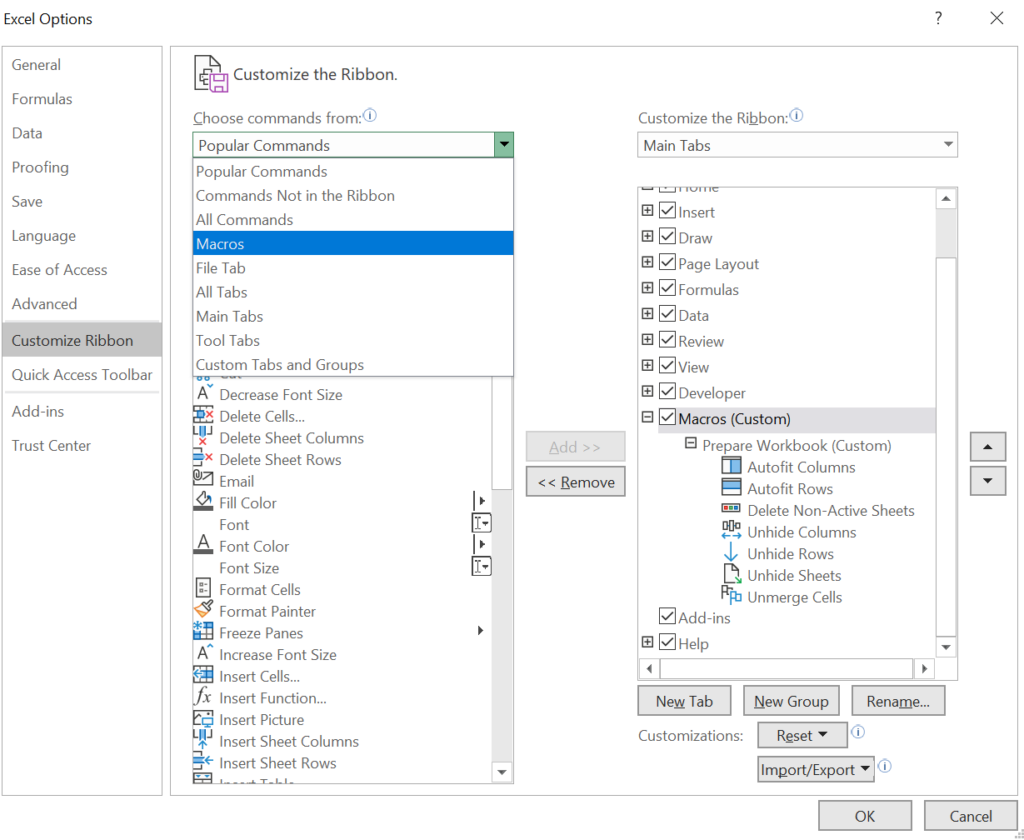 customizing 1 - personal macro workbook post