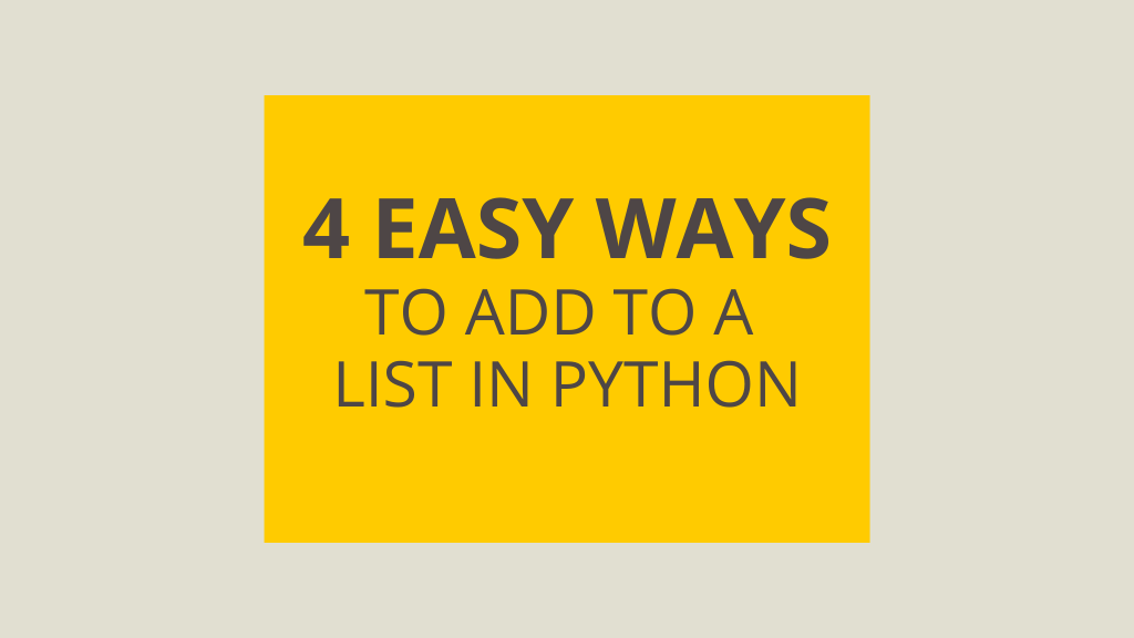 Append to Lists in Python Cover Image