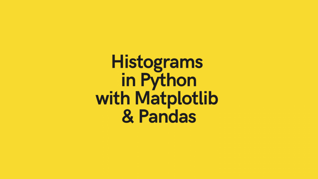 Create histogram with Python Pandas Matplotlib