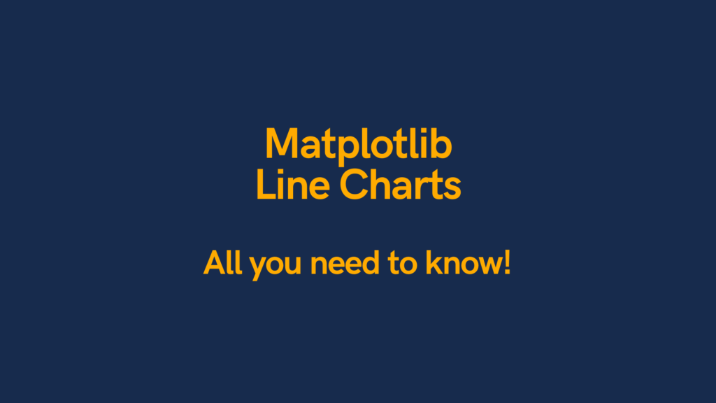 Matplotlib Line Charts Cover Image