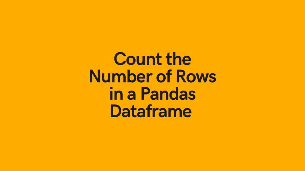 Pandas number of rows cover image