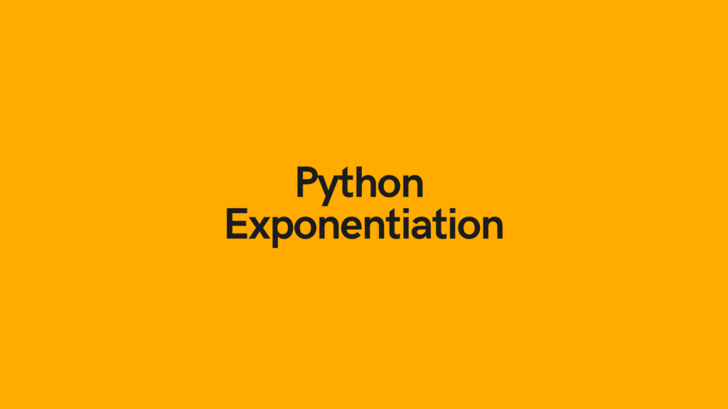 Python Exponentiation Cover Image