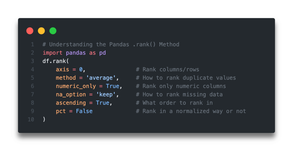 Quick Answer - Pandas Rank Dataframe ROW_NUMBER