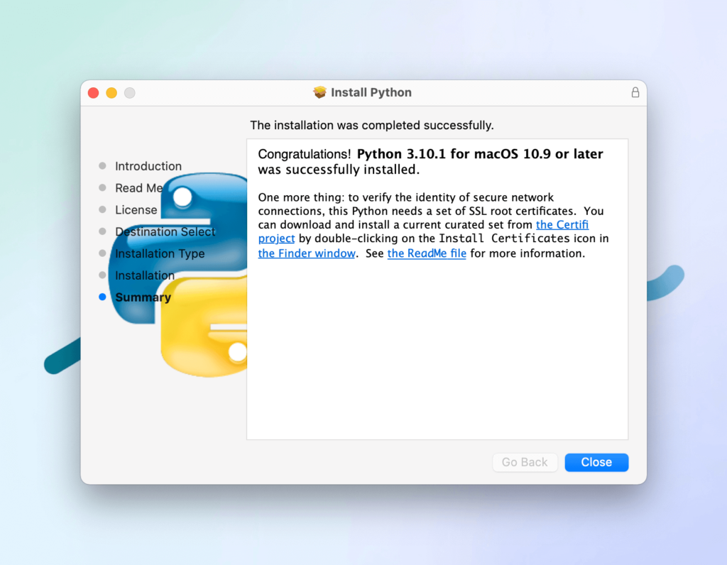 Python Installer macOS Complete