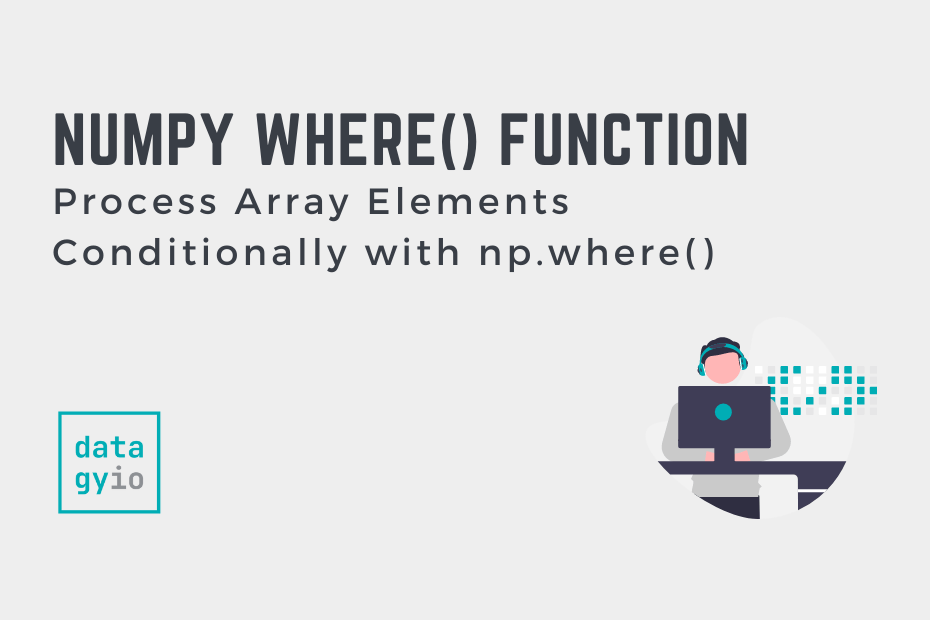 Numpy np.where Process Array Elements Conditionally with np.where Cover Image